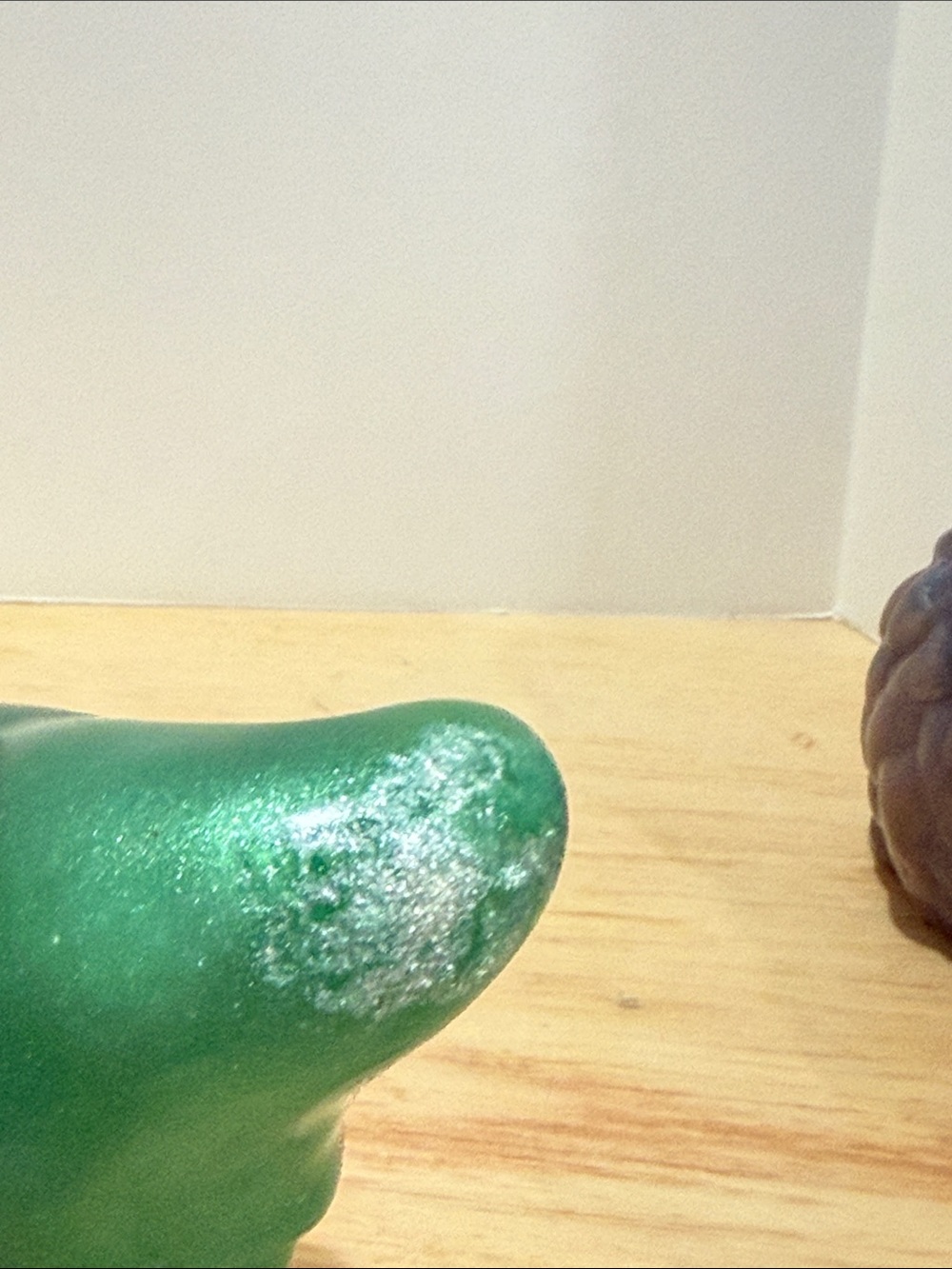 Green Sparkle Gnome Figurine - Decorative Home Accent - Picture 6 of 8